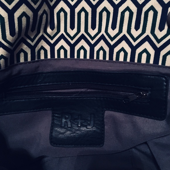 shoulder bag/ overnight bag. Navy blue/green - Picture 5 of 6